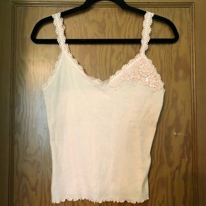 Victoria’s Secret Light Pink sequin camisole Large